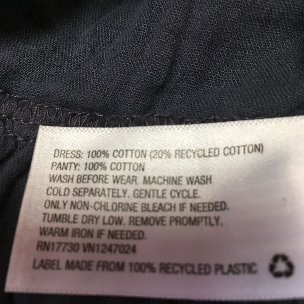 NWT - Cat & Jack Sleeveless Summer Dress - Dark Blue - Size 18 mos - Picture 5 of 7